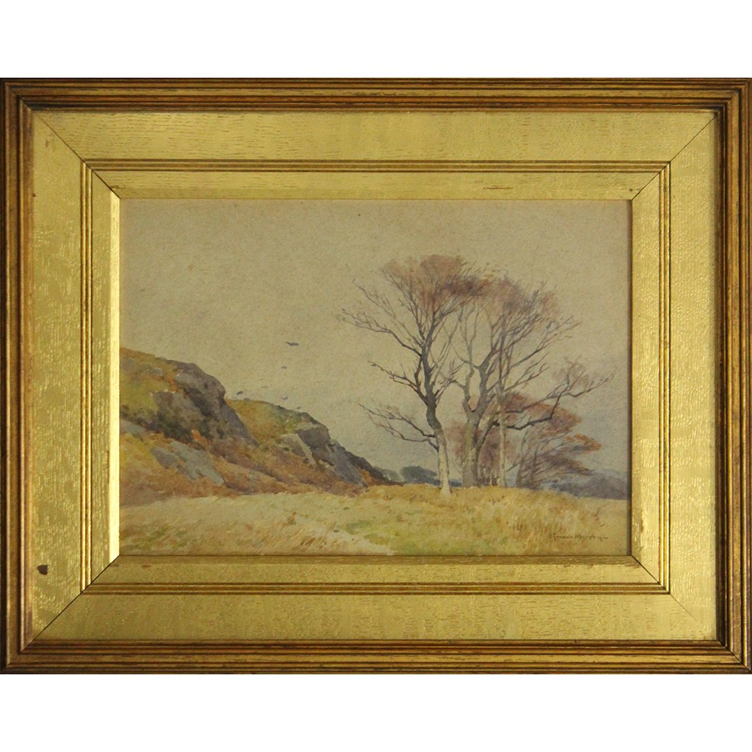 J. Francis Murphy, Watercolor, Autumn Landscape, Trees (1 of 5)
