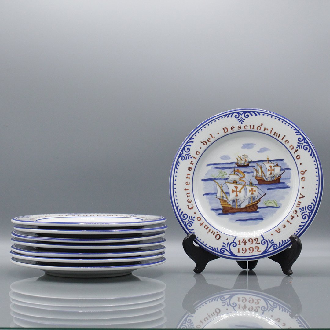 Eight Tiffany & Co Plates, Discover America 1492-1992 (1 of 7)