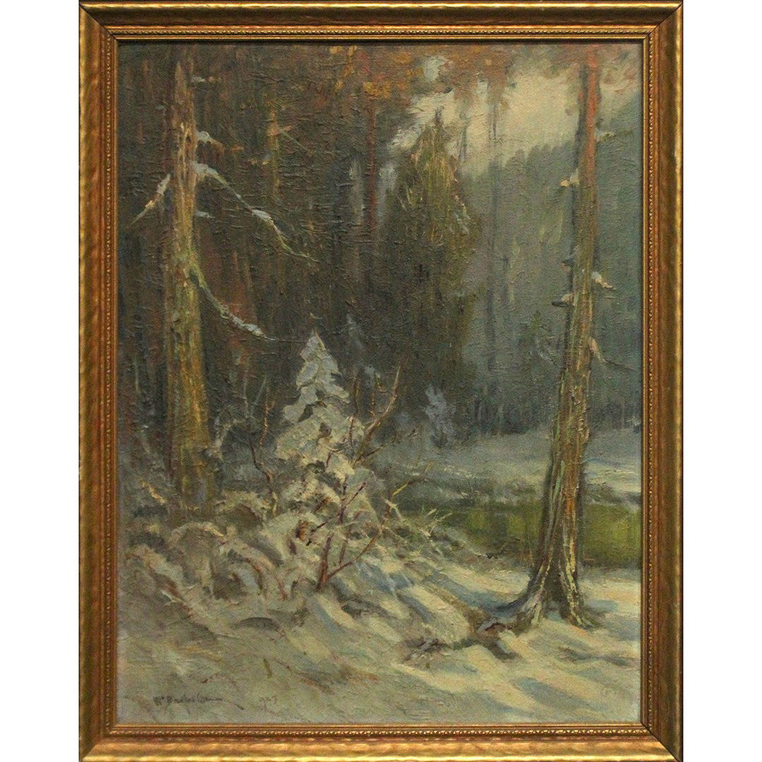 William Bradford Green 1925, Oil/c Winter Landscape (1 of 4)