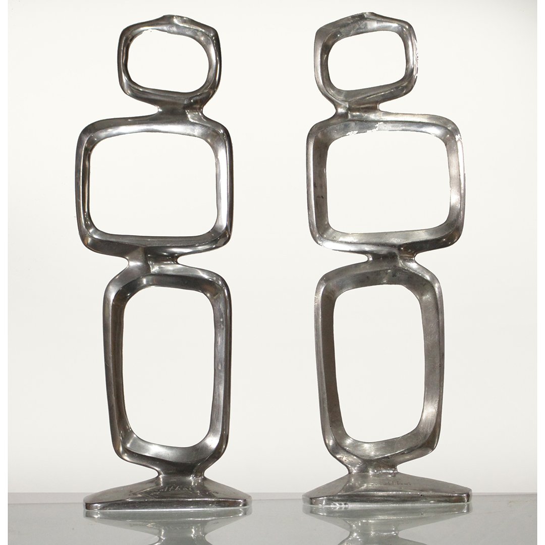 Diego Matthai, Mexico, Two Modernism Metal Sculptures (1 of 4)