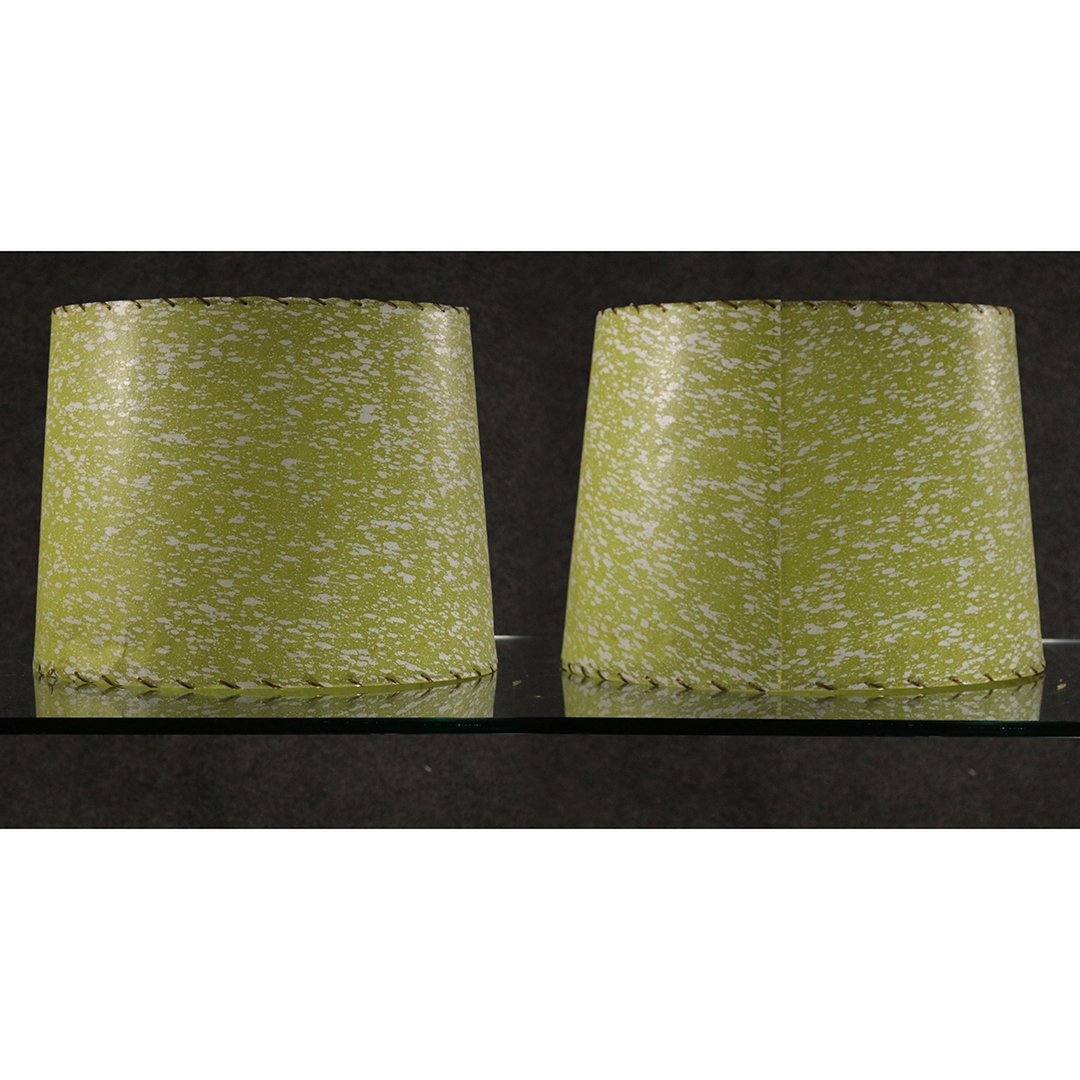Matched Pair Mid-Century Modern 1950's Lamp Shades (1 of 7)