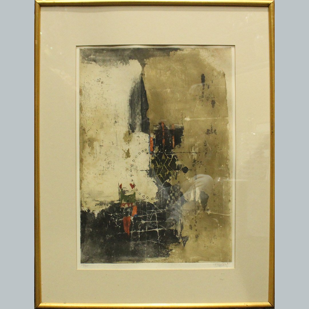 Johnny Friedlaender,  Signed Color Etching Counterpoint (1 of 5)