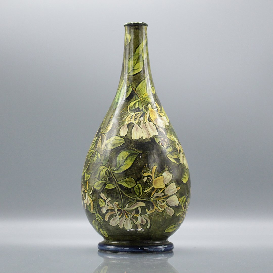 Lamberth Doulton Art Nouveau Pottery Vase Signed (1 of 7)