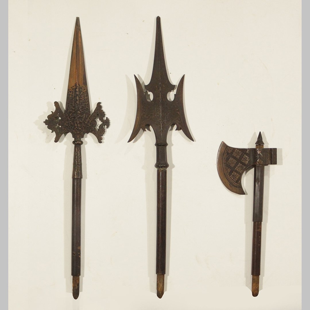 Three [3] Assorted Iron Medievel Style Weapons (1 of 10)