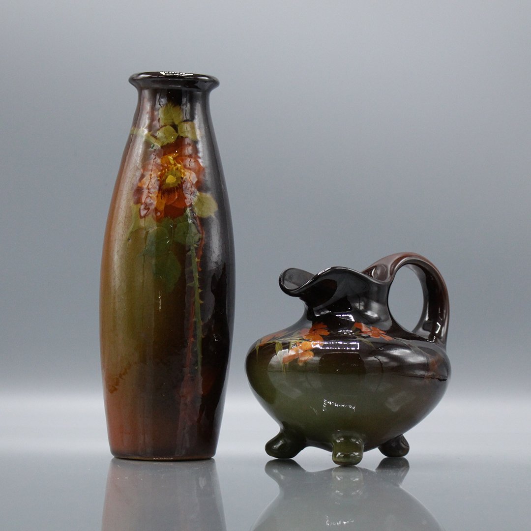 Two [2] Louwelsa Weller Art Pottery Arts & Crafts (1 of 10)