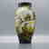 Cameo Glass 3-Color Art Glass Vase Birds on Branches - 3