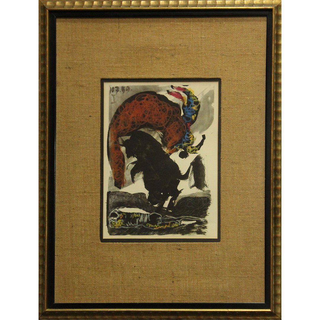 PABLO PICASSO (Spanish 1881-1973) Bull and Bull Fighter (1 of 4)
