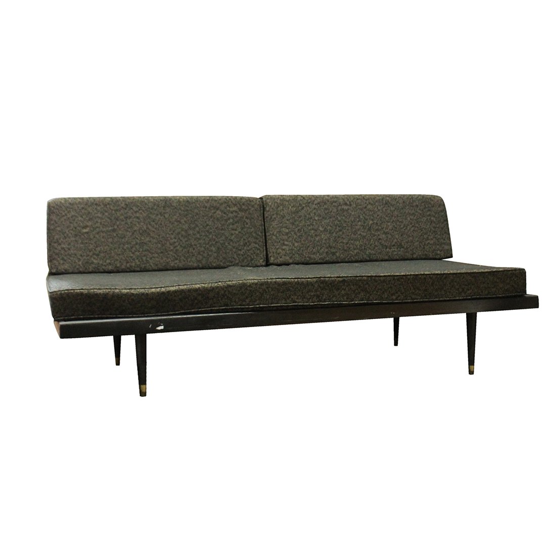Adrian Pearsall Style Day Bed / Sofa, Black Upholstery (1 of 6)