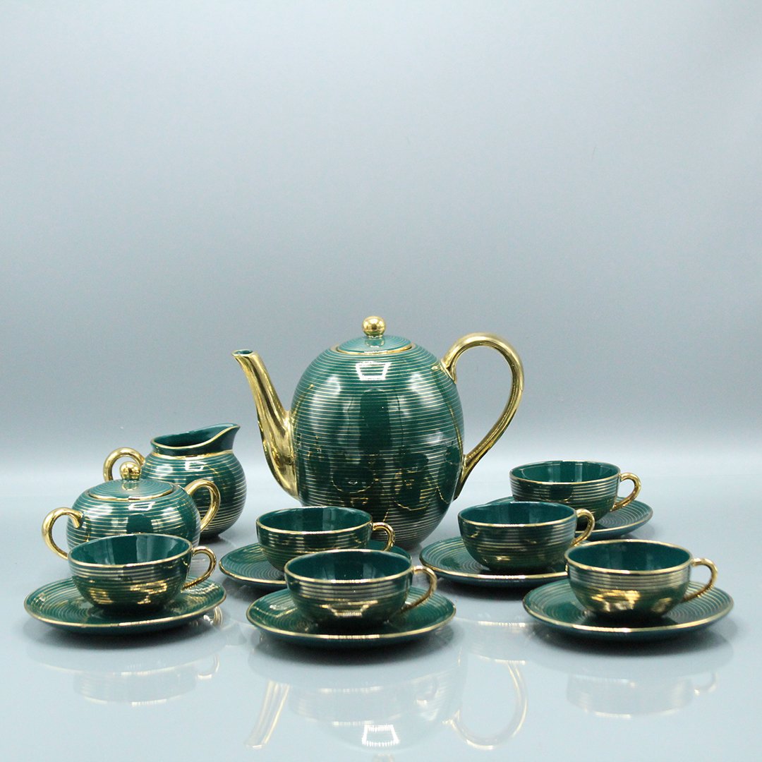 Sesto Fiorentino Ceramic Tea Set, Mid-Century Modern (1 of 8)