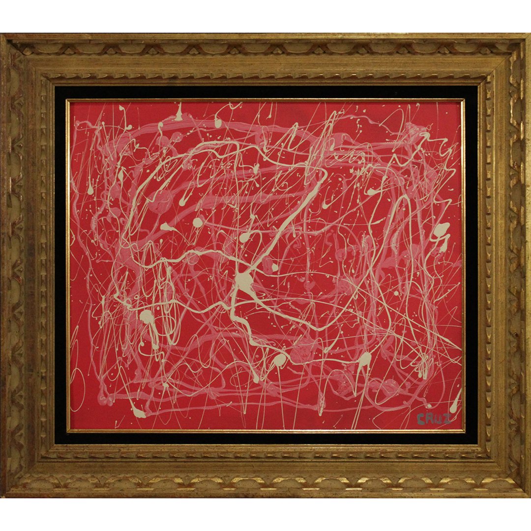 Cruz, Latin American Mid Century Modern Abstract Drip (1 of 4)