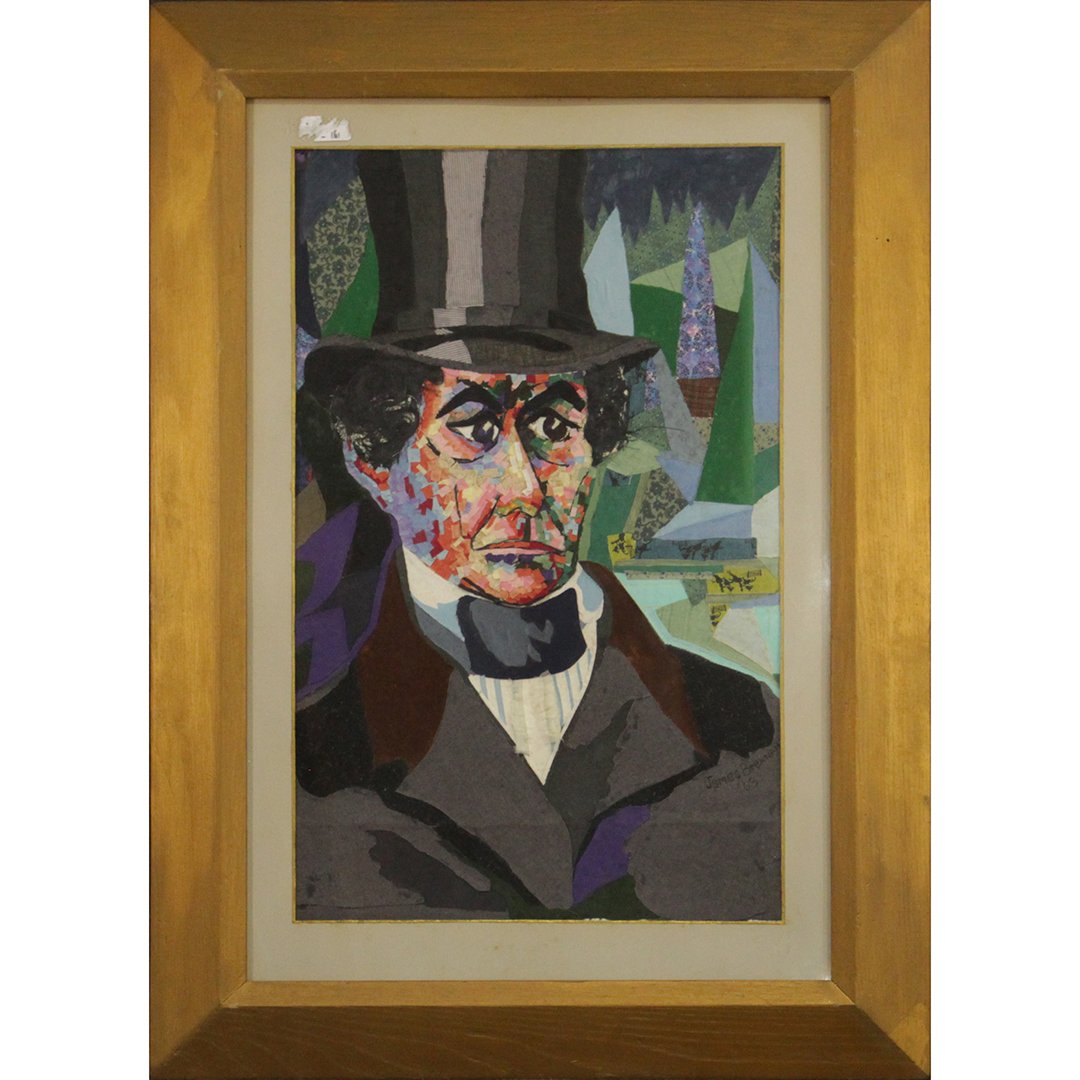 James Brennan 1963, Oil/b, Abraham Lincoln in Abstract (1 of 5)