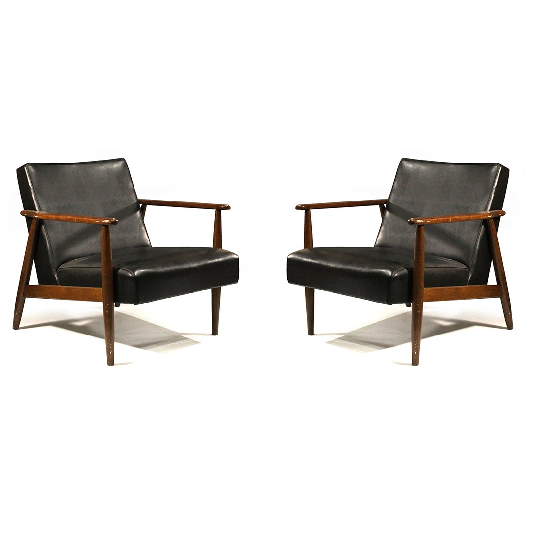 Two [2] Mid-Century Danish Design Lounge Arm Chairs (1 of 8)