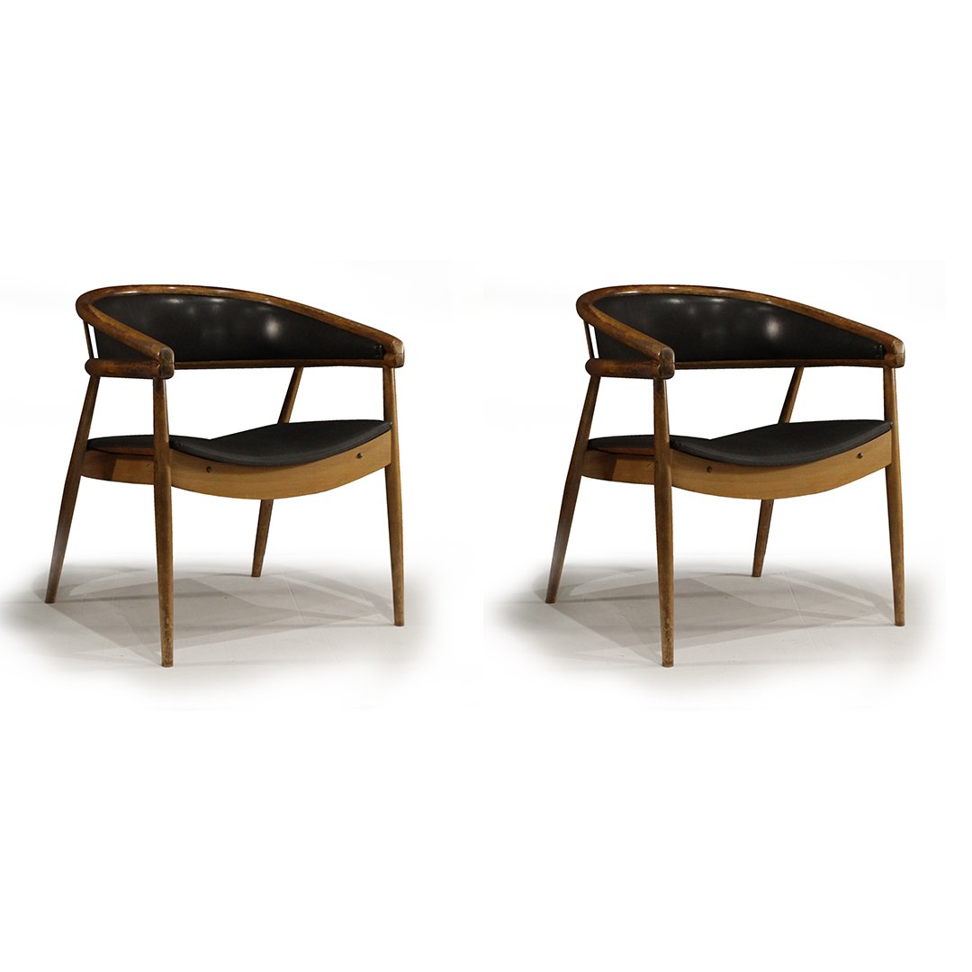 Two [2] Danish Design Barrel Back Arm Chairs (1 of 7)