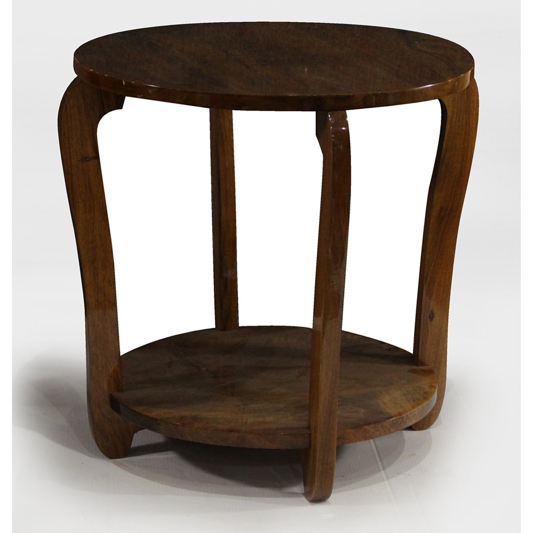 Mid-Century Walnut Round Occasional Stand (1 of 3)