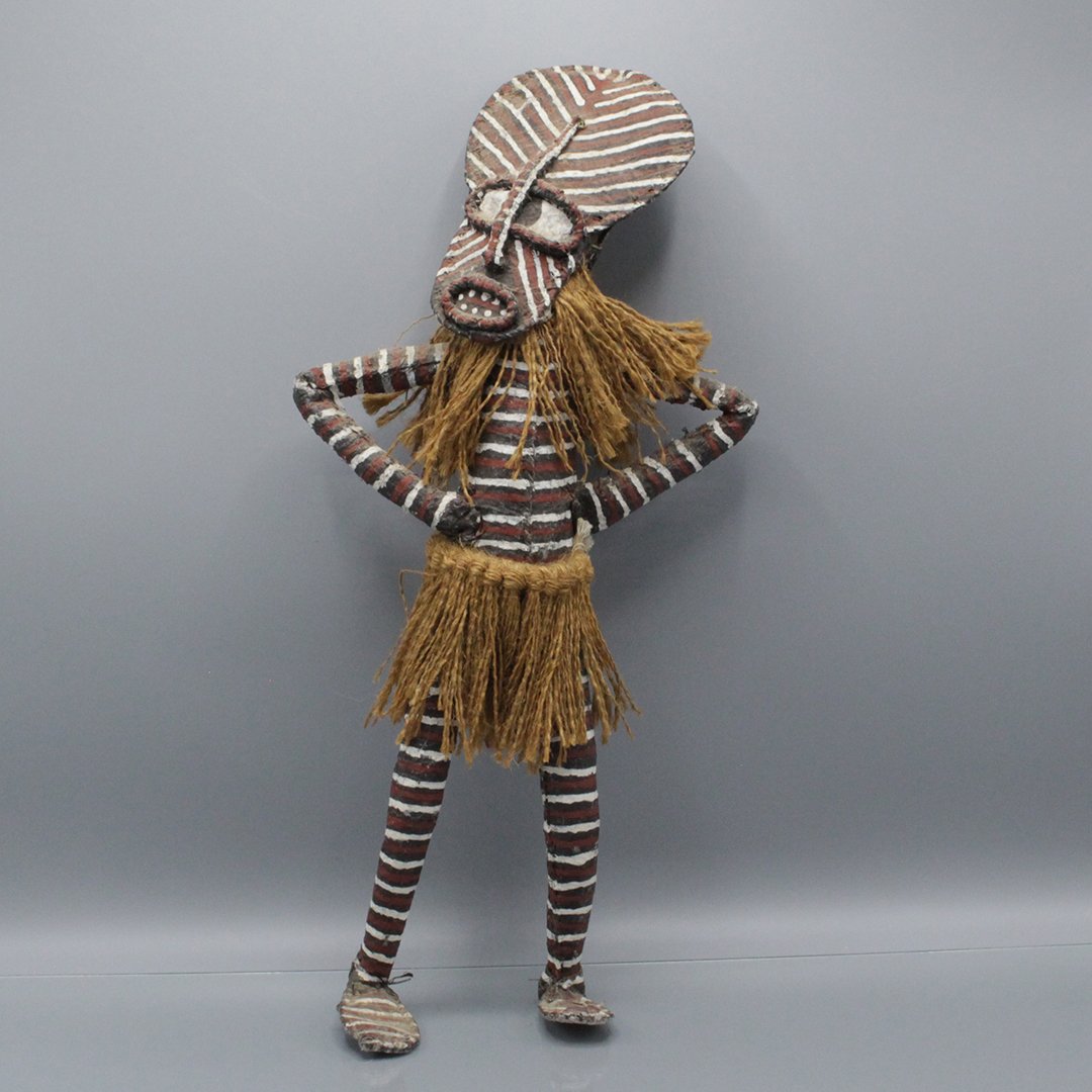 African Wood and Paint Decorated Ceremonial Doll Figure (1 of 7)