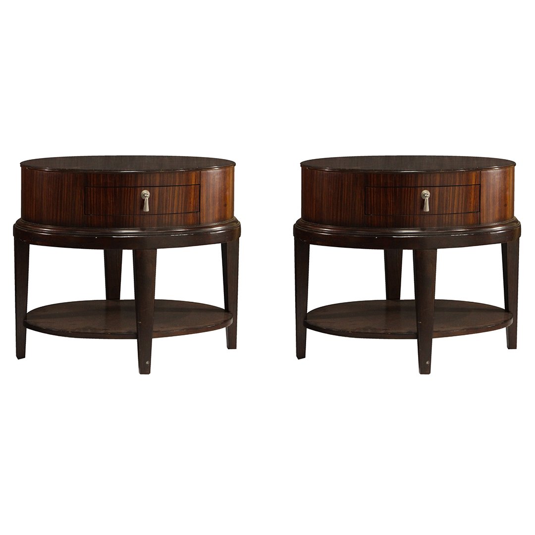 Two [2] French Art Deco Style One Drawer Stands (1 of 9)