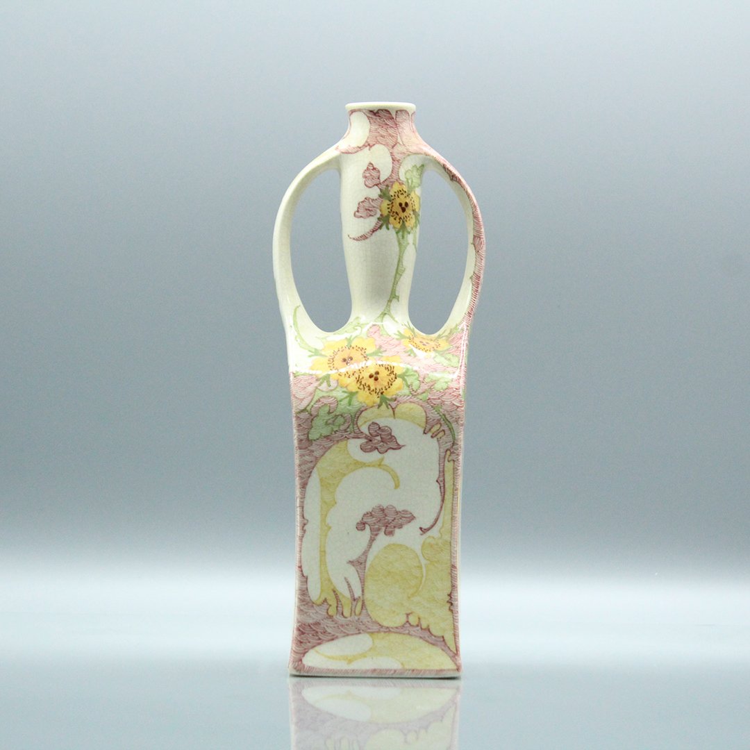 Zuid Gouda Holland Art Pottery Double Handled Vase (1 of 7)