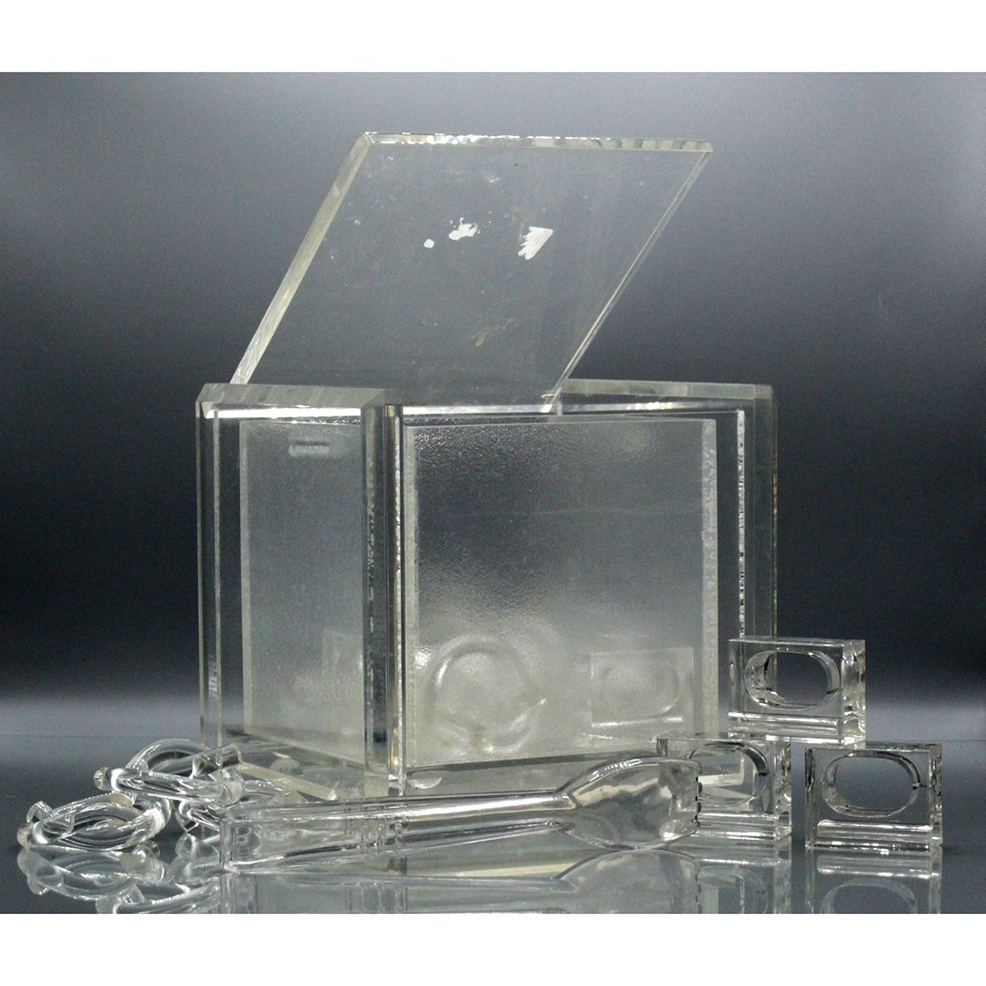 Mid-Century Modern Lucite Lunch Salad Set (1 of 12)