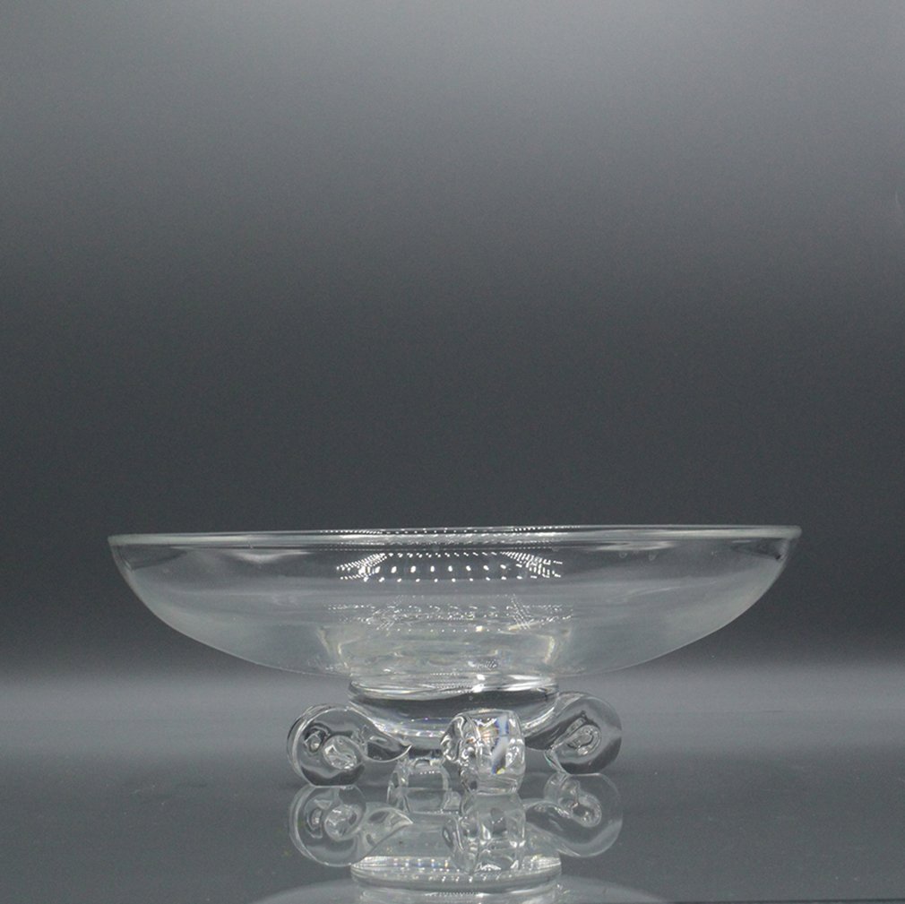 Steuben Crystal Glass Bowl with Footed Pedestal Base (1 of 4)
