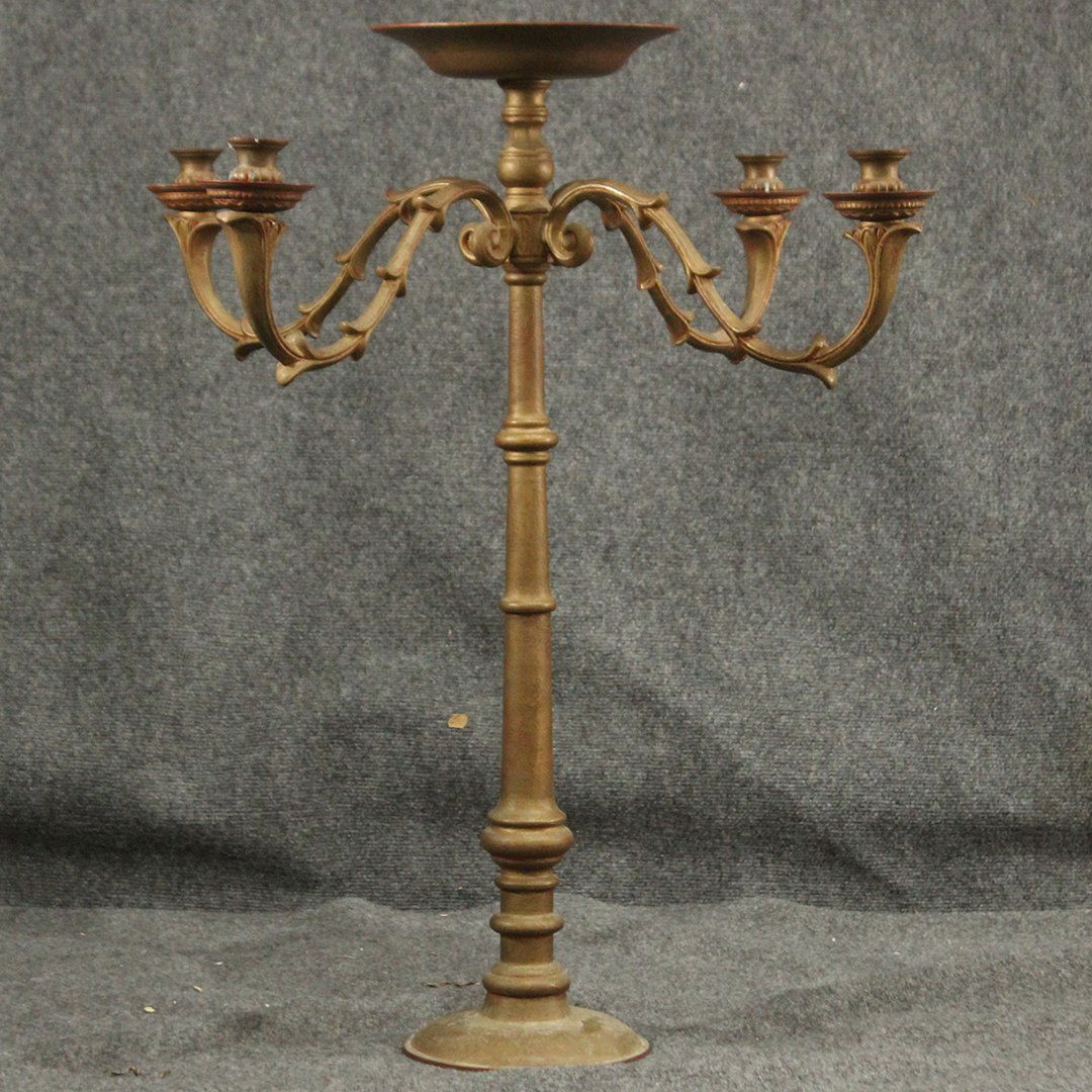 Large Tall French Empire Bronze Candelabrum (1 of 6)