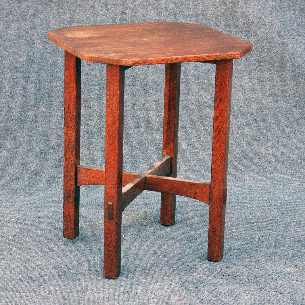 Antique Mission Oak Occasional Table Mortise & Tenon (1 of 5)