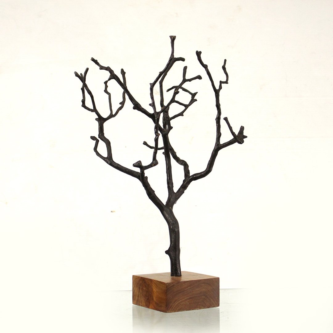Mid-Century Modern Bronze Brutalist Tree Sculpture (1 of 5)
