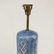 Mid-Century Modern Blue Art Pottery Table Lamp - 4