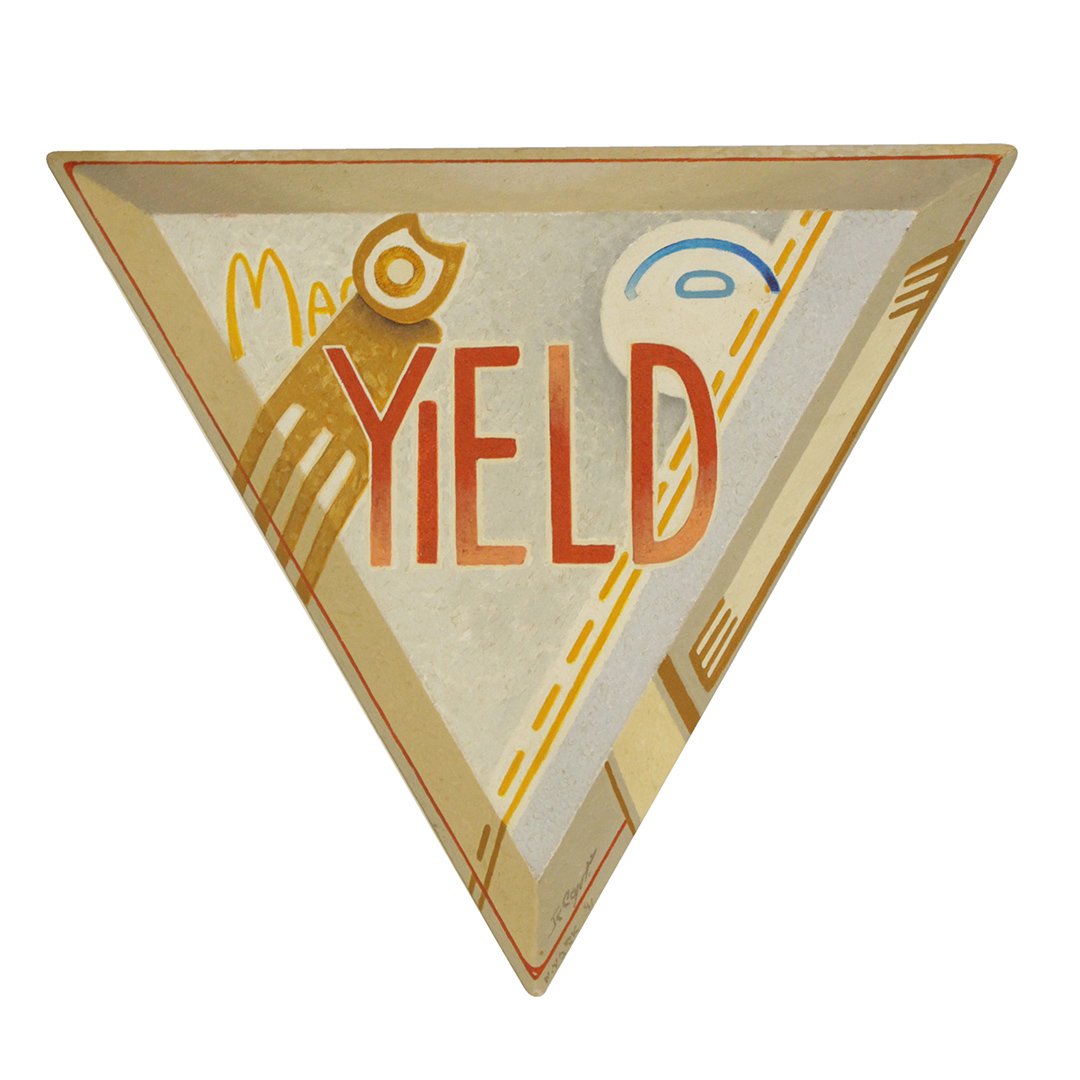 CAJERO JR.  Yield triangular artwork (1 of 5)