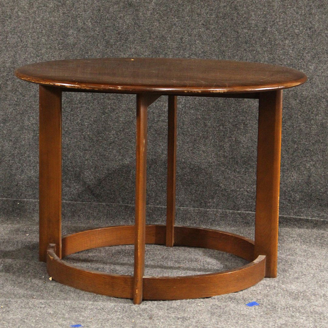 Lane Mid-century Modern Round Occasional Table (1 of 4)