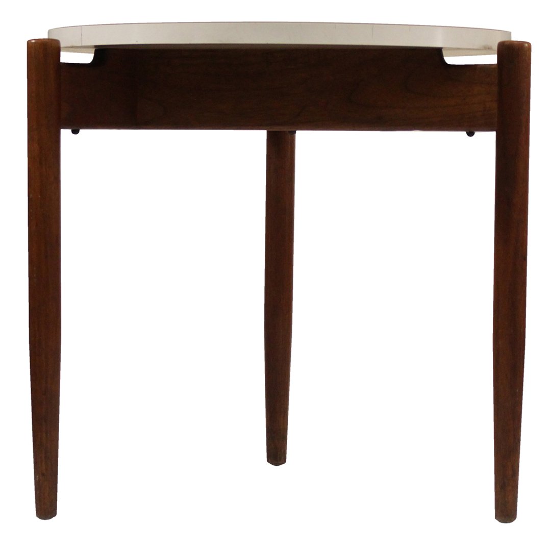 Jens Risom 3-Legged Stand, White Formica Top (1 of 5)