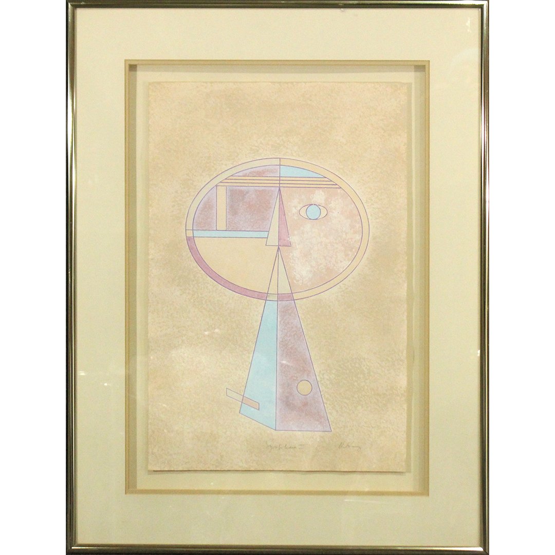 Abstract Geometric Figure "Symbolism II" Screenprint (1 of 6)