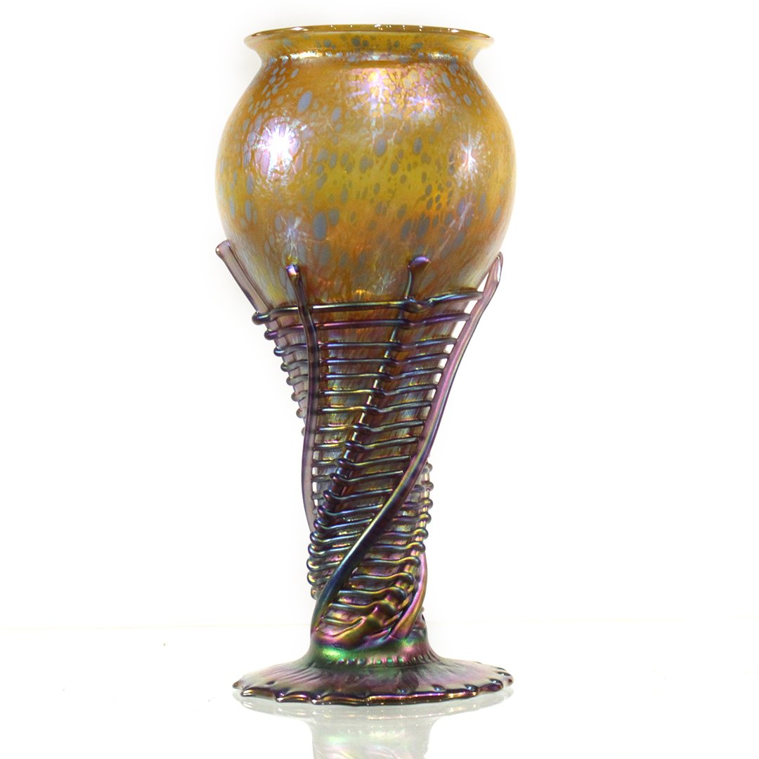 Igor Muller Studio Art Glass Cob Web Thread Base (1 of 6)