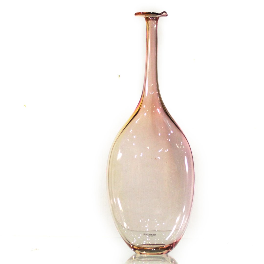 Kosta Boda Tall Mid-Century Vase Signed Engman (1 of 5)