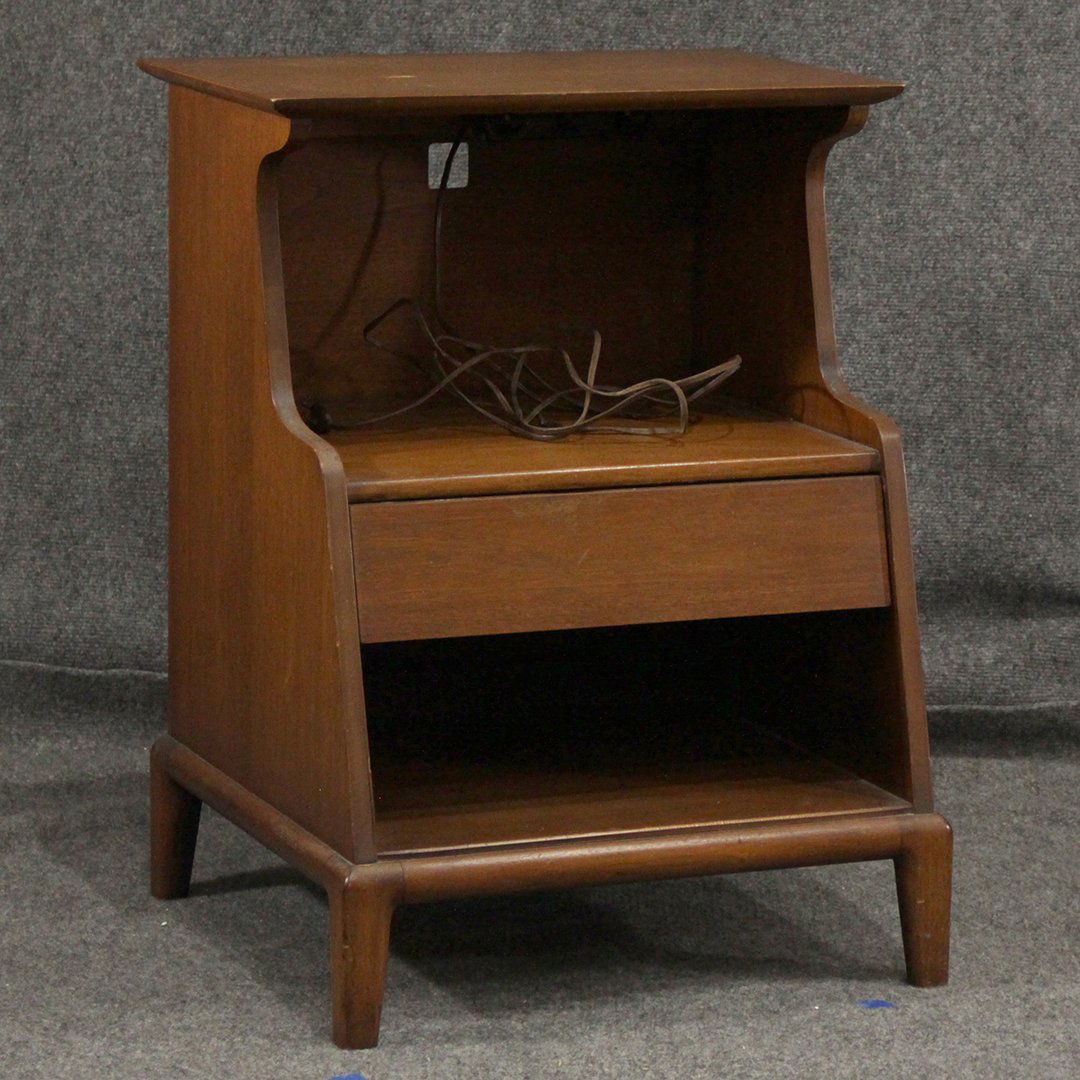 Mid-century Modern Double Tier Bed Stand Henredon (1 of 6)