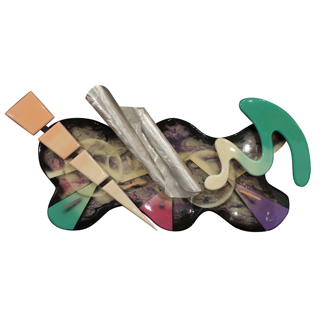 Memphis style 3 dimensional wall sculpture (1 of 5)