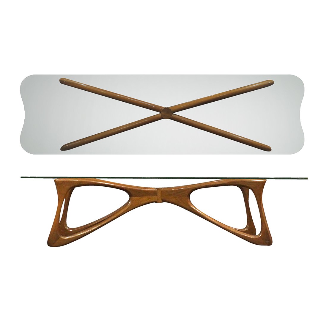 Mid-Century Modern Teak Butterfly coffee table (1 of 10)