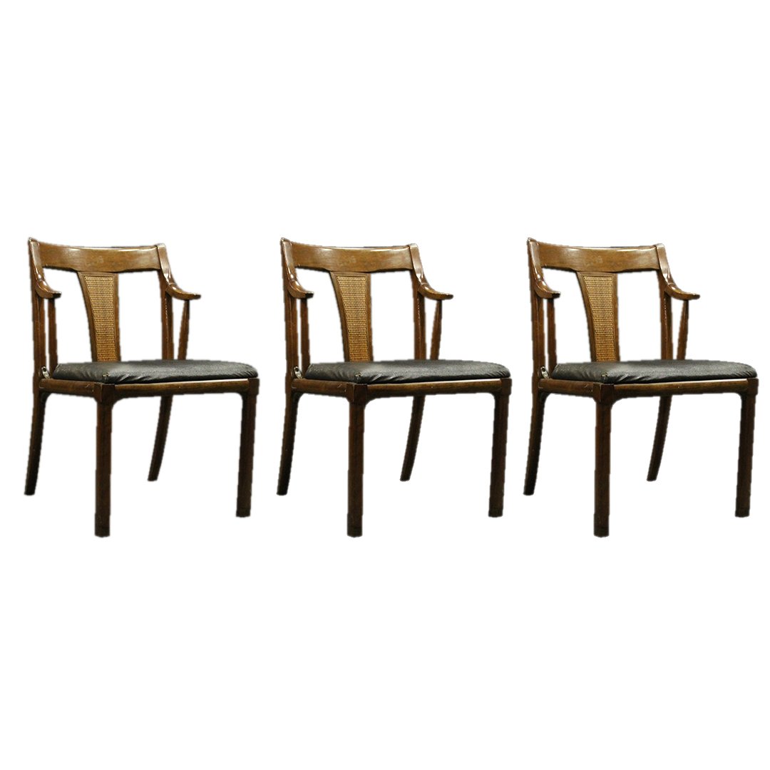 Three [3] Mid-Century Danish "Short Arm" Dining Chairs (1 of 14)