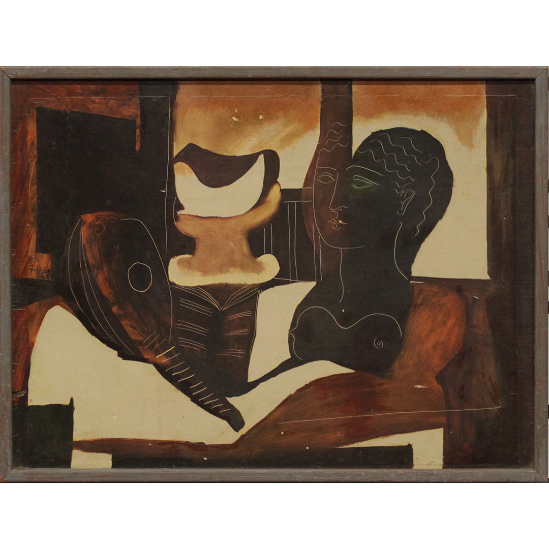 Pablo Picasso Attrib. nature morte à la tête (1 of 6)