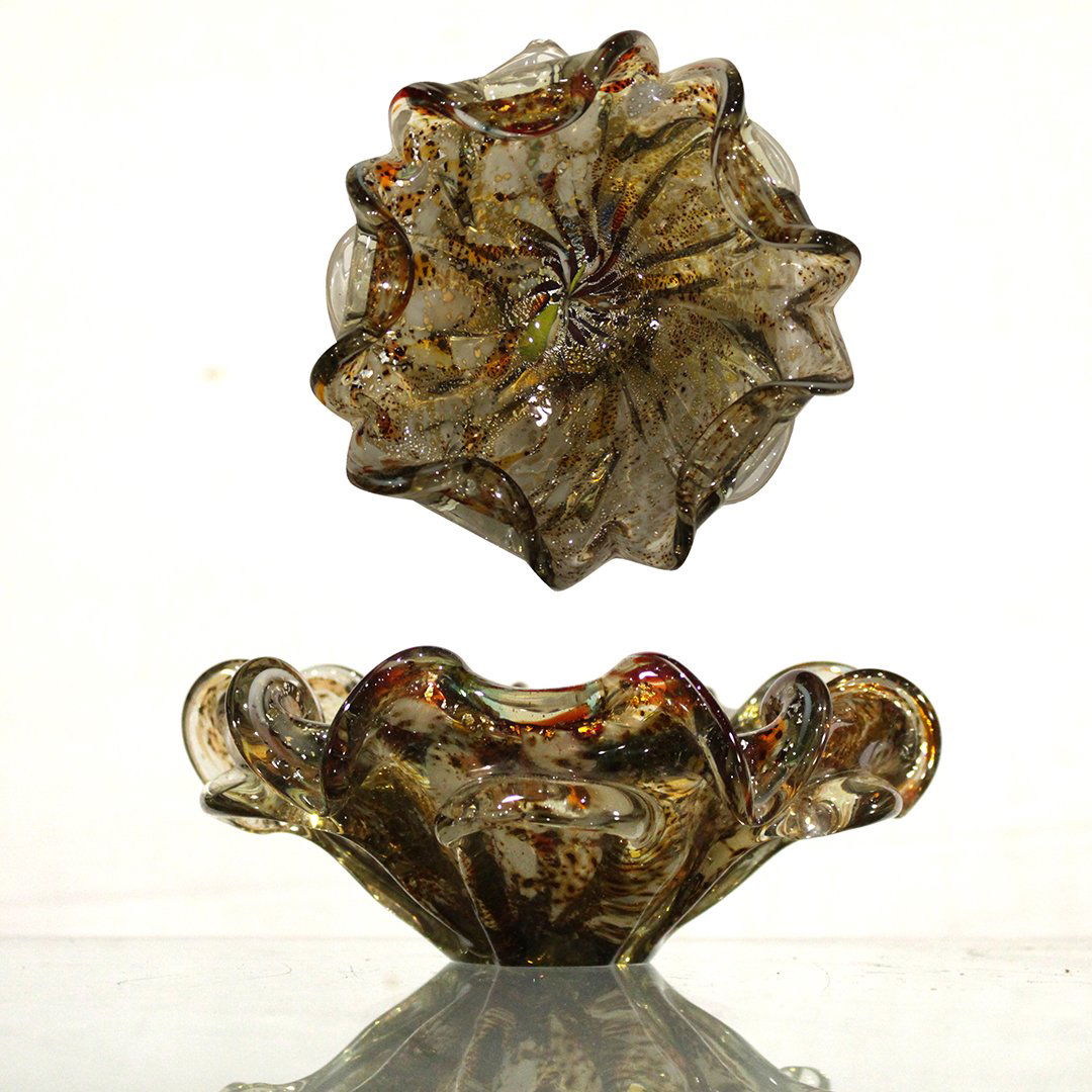 Italian Murano Avventurina Center bowl (1 of 6)