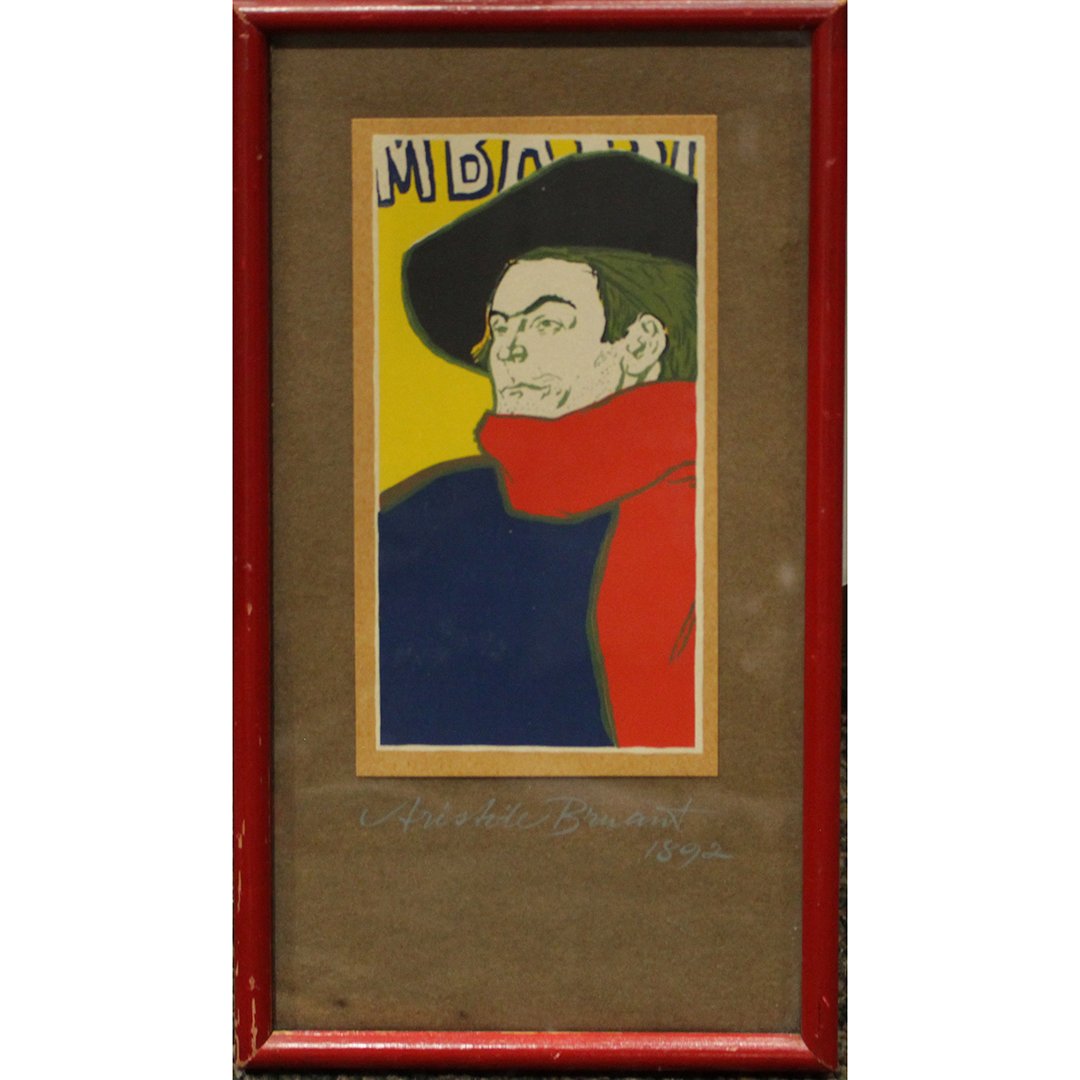 Aristide Bruant 1892 Lithograph Toulouse Lautrec (1 of 5)