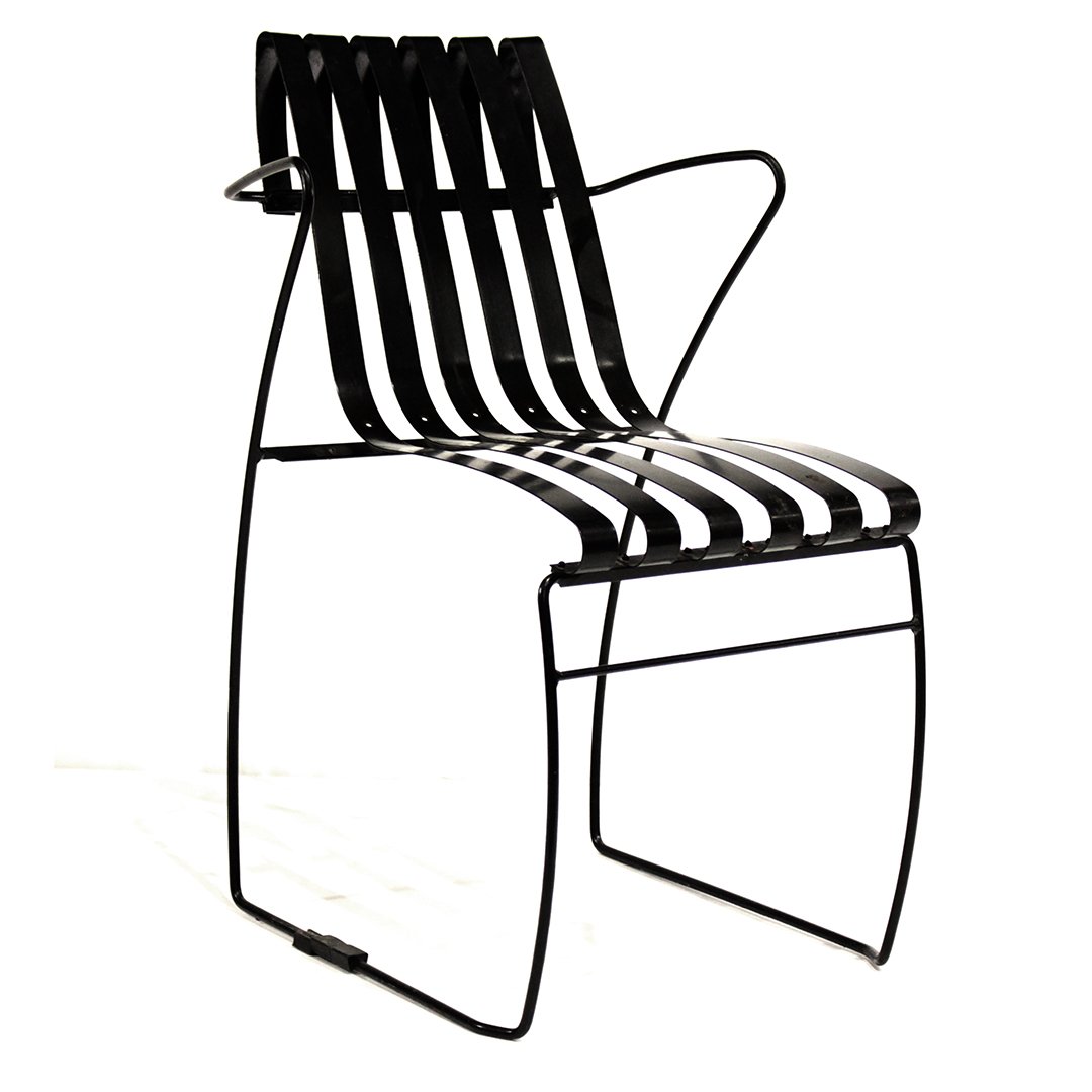 Modern Design Metal Spring Seat Patio Chair - Clean (1 of 6)
