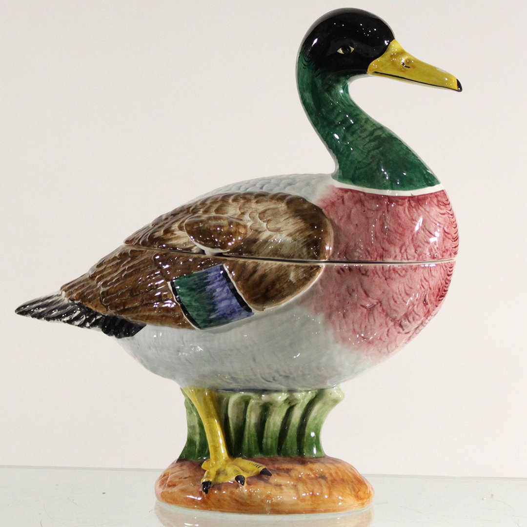Unique Ceramic Goose Tureen with Ladle (1 of 6)