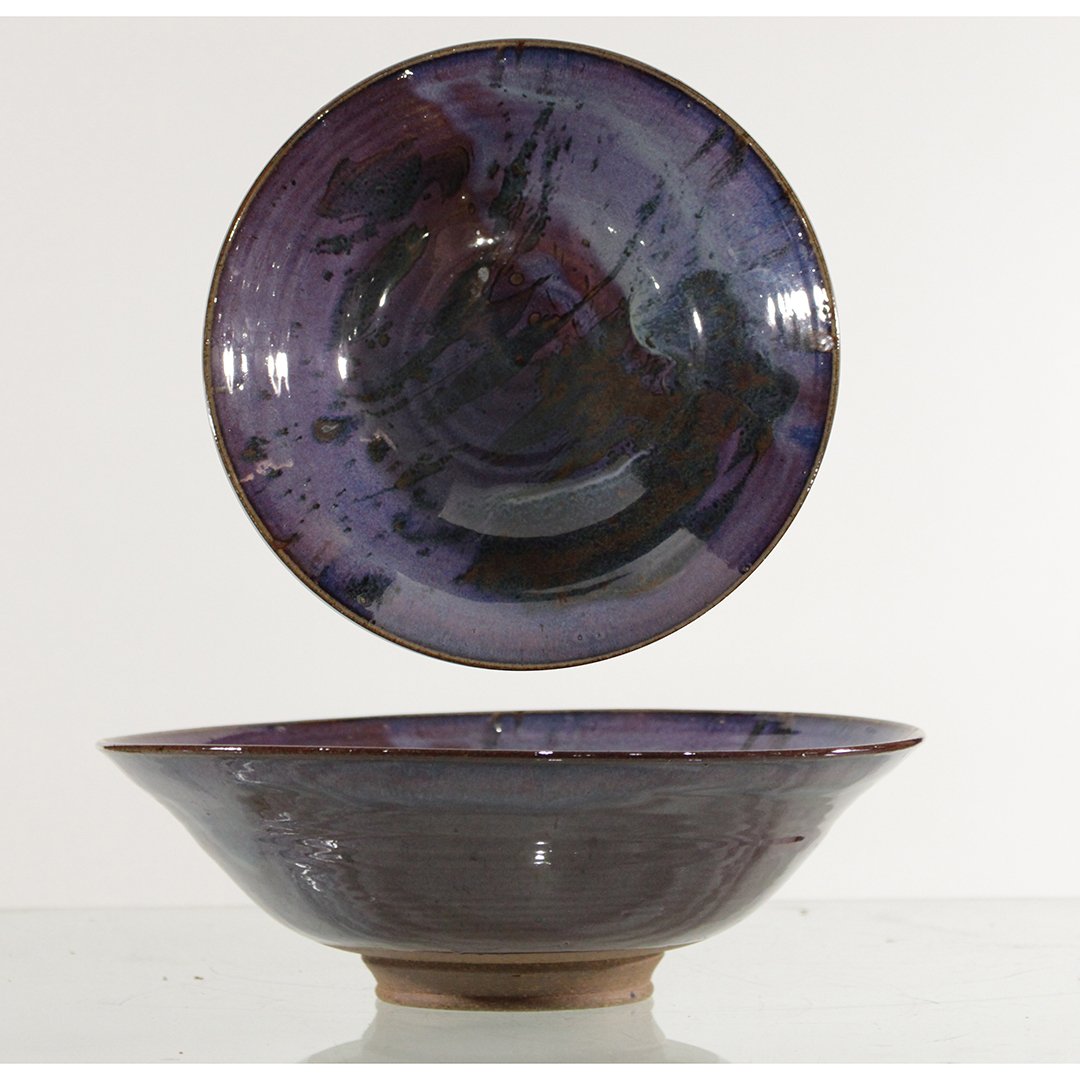 Modern Design Studio Art Pottery Center Bowl Signed (1 of 6)