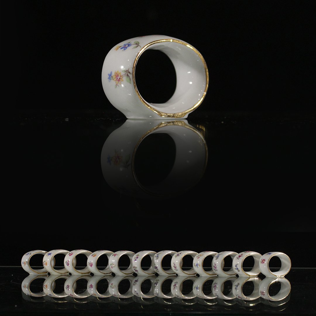 Twelve [12] Porcelain Napkin Holders Made in Germany (1 of 7)