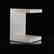 Mid-Century Modern White Formica Floating Stand