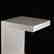 Mid-Century Modern White Formica Floating Stand - 2