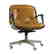 Mid-Century Modern Molded Swivel Office Arm Chair