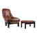 Probel, Brazil Mid-Century Leather Lounge Chair Ottoman