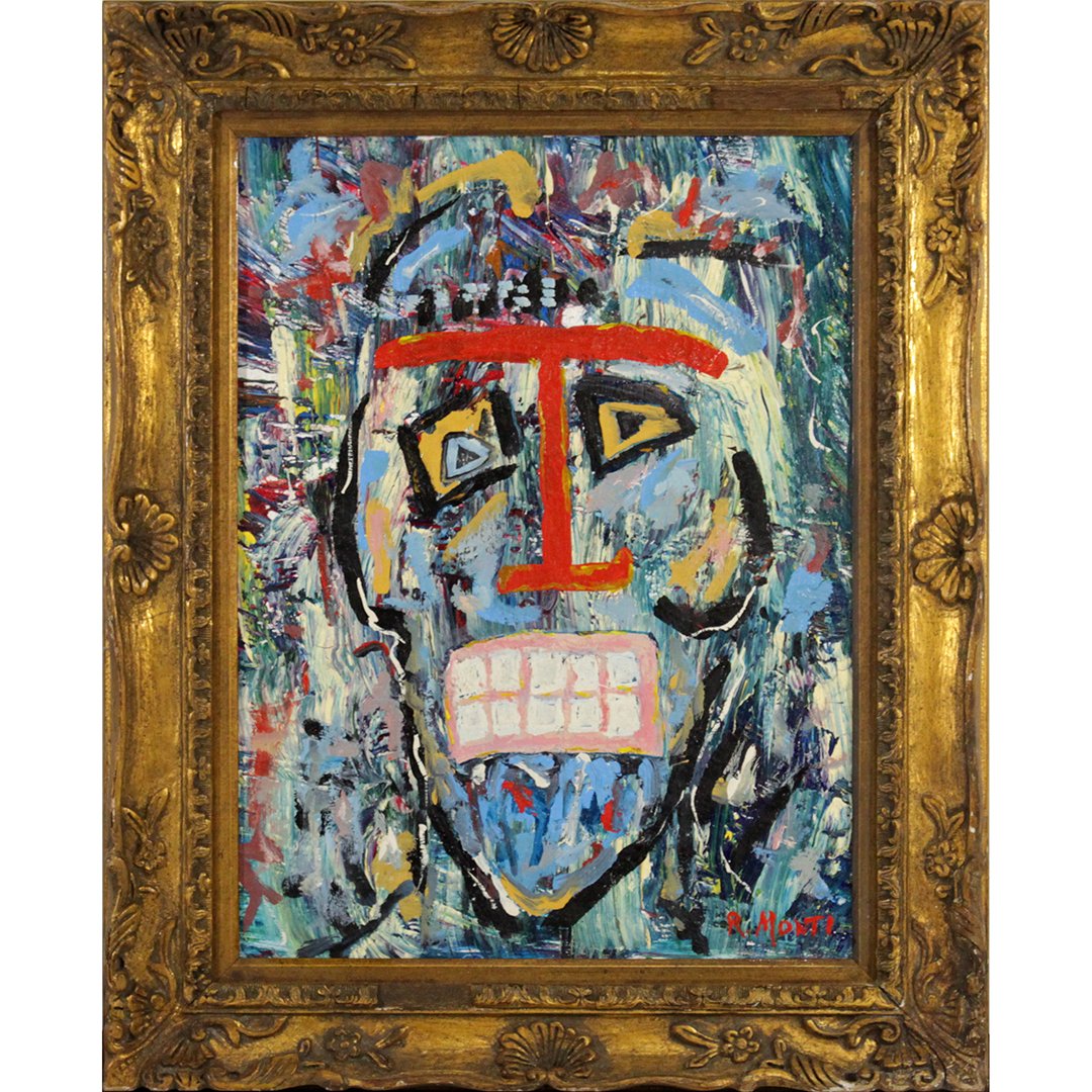 R. Monti, after Jean-Michel Basquiat, Grotesque Face (1 of 6)