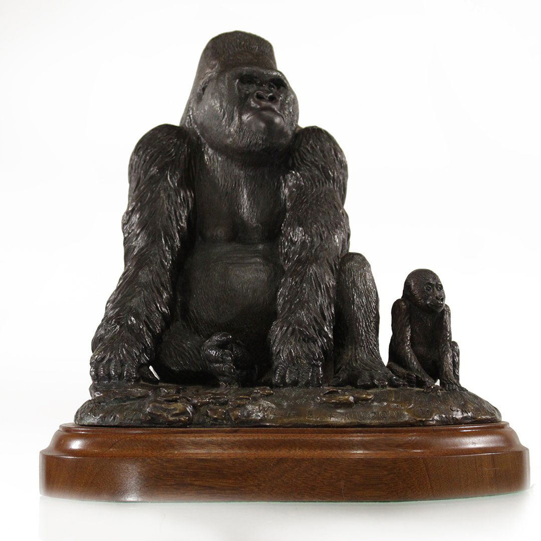 C McCleskey, Bronze Gorillas Willie B and Kudzoo (1 of 11)